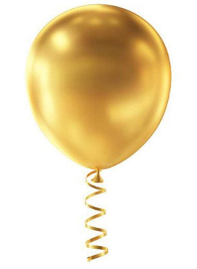 DEEPTI DECOR 50 Pcs Golden Color Latex Super Metallic HD Balloons 12" Inch Best For Theme Party Decoration, Happy Birthday Party Supplies, Wedding, Anniversary, Office Party Purpose, House party - Image 5